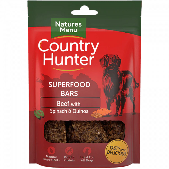 Country Hunter Superfood Bar Beef 100g - Clearway Pets