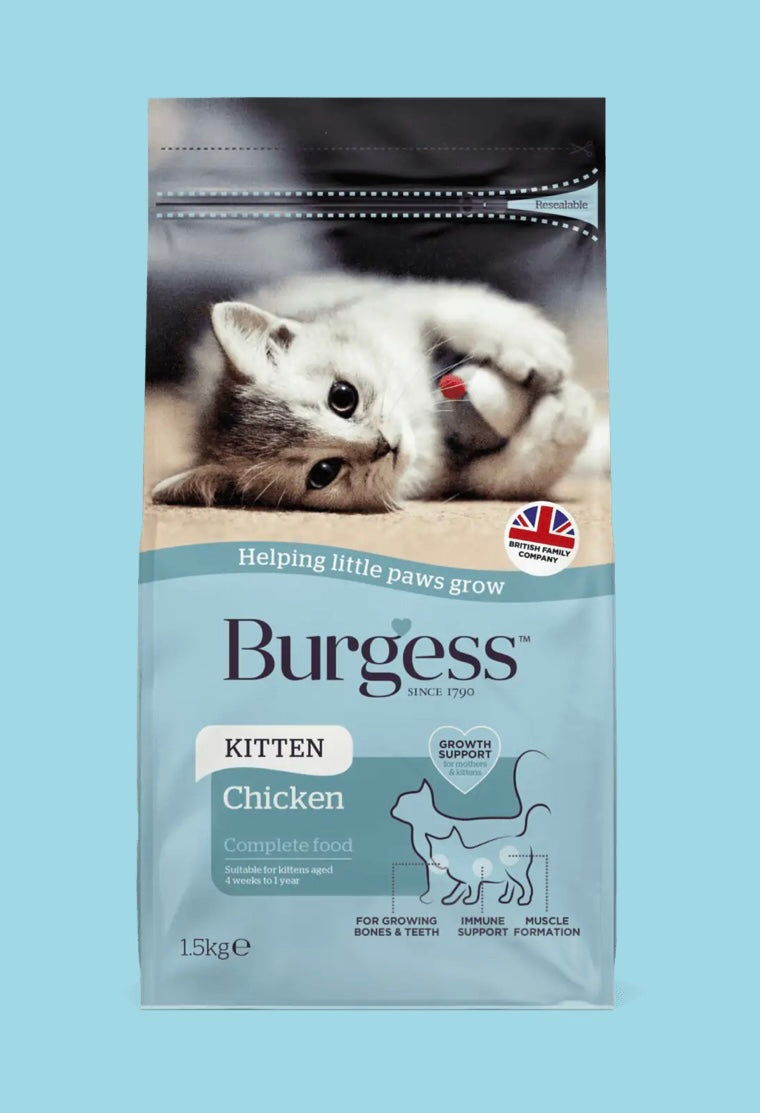 Burgess Kitten Chicken 1.5kg - Clearway Pets