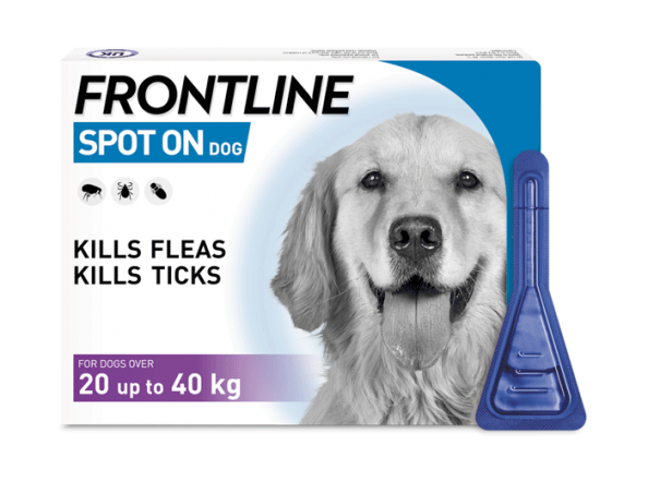 Frontline Spot On 20-40kg (3Pipettes) - Clearway Pets