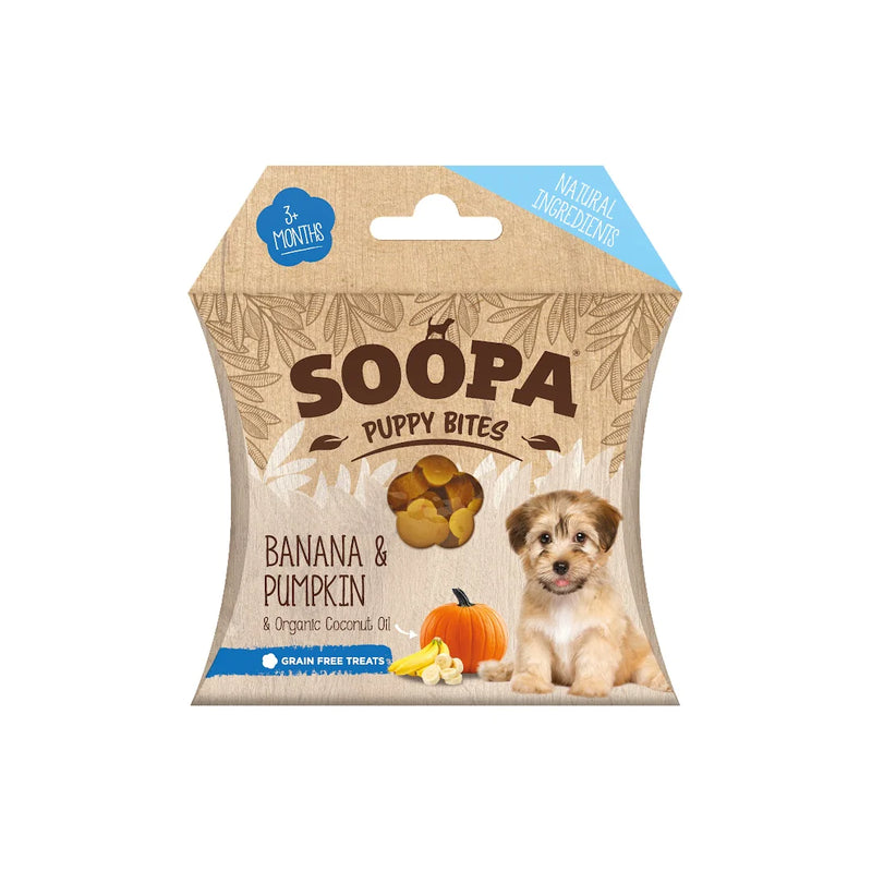 Soopa Banana & Pumpkin PUPPY Bites 50g