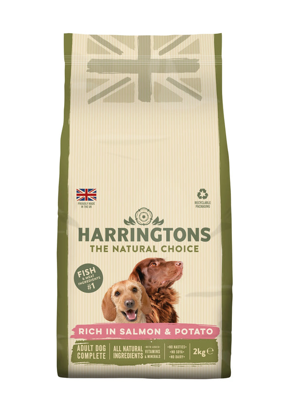 Harringtons Salmon and Potato Adult 2kg - Clearway Pets