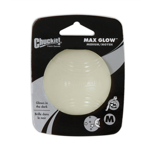 Chuckit Max Glow Ball Medium 6.5cm - Clearway Pets