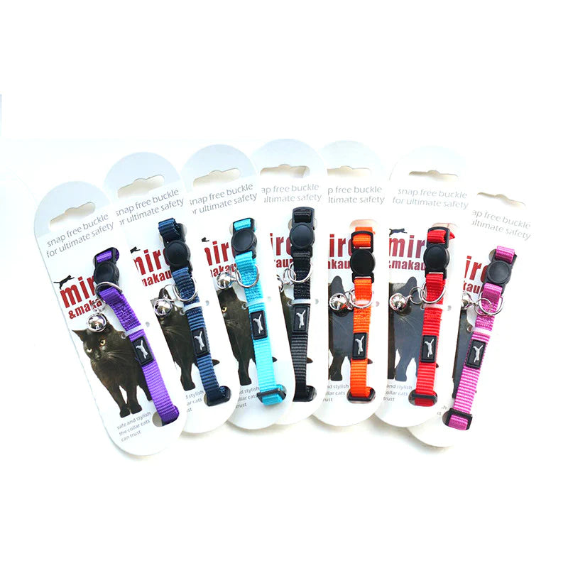 Miro Nylon Cat Collar Black