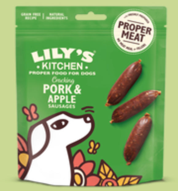 Lilys Kitchen Porkk & Apple Sausages 70g