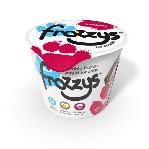 Frozzys Cranberry Frozen Yogurt for Dogs - Clearway Pets