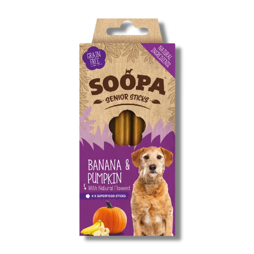Soopa Senior Dental Sticks Banana 100g