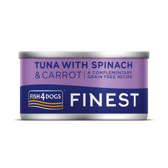 Fish4Dogs Tuna With Spinach 85g - Clearway Pets