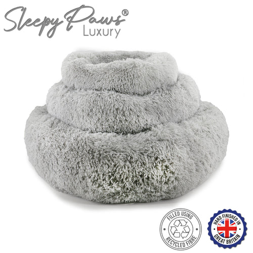 Ancol Super Plush Donut Bed 50CM Grey