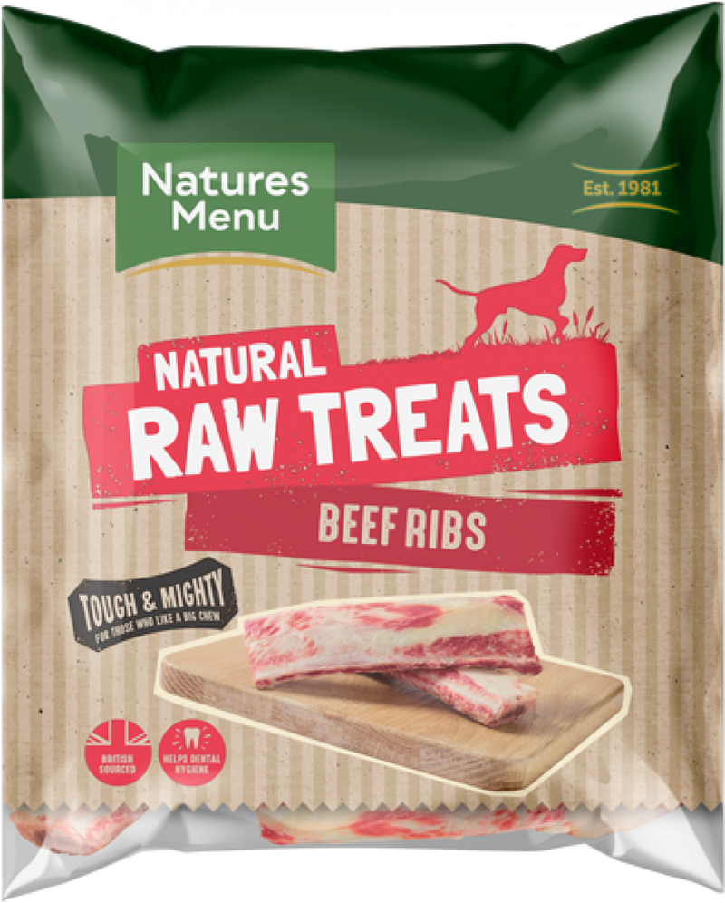 Frozen Raw Chews Beef Ribs 2Pcs - Clearway Pets