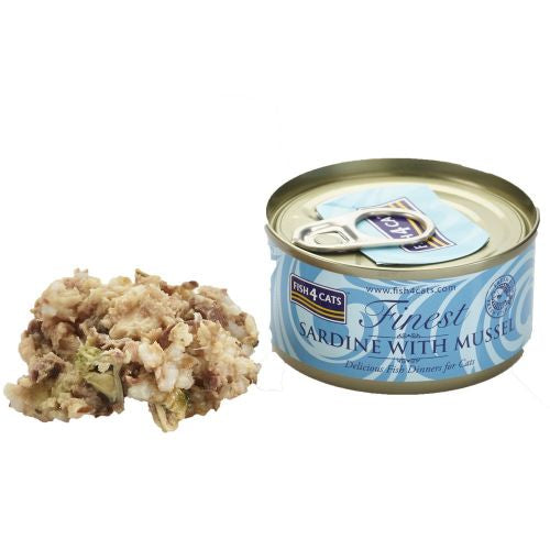 Fish4Cats Sardine with Mussel 70g - Clearway Pets
