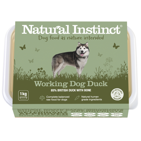 Natural Instinct Working Dog Duck 1kg