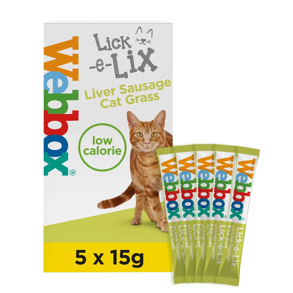 Webbox Lick E Licks Sausage & Cat Grass