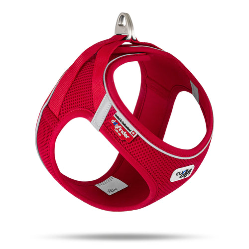 Curli Air Mesh Harness with Magnetic Clasp Red