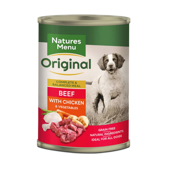 Natures Menu Beef & Chicken Can 400g