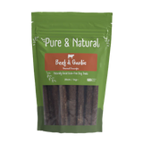 Pure & Natural Beef and Garlic Gourmet Sausages 20cm 1kg