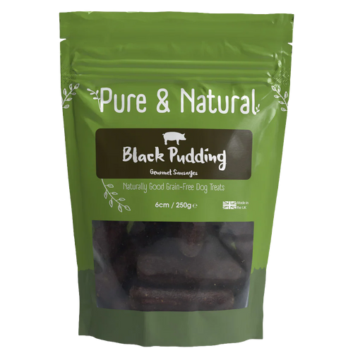 Pure & Natural Black Pudding Sausages 6cm 250g