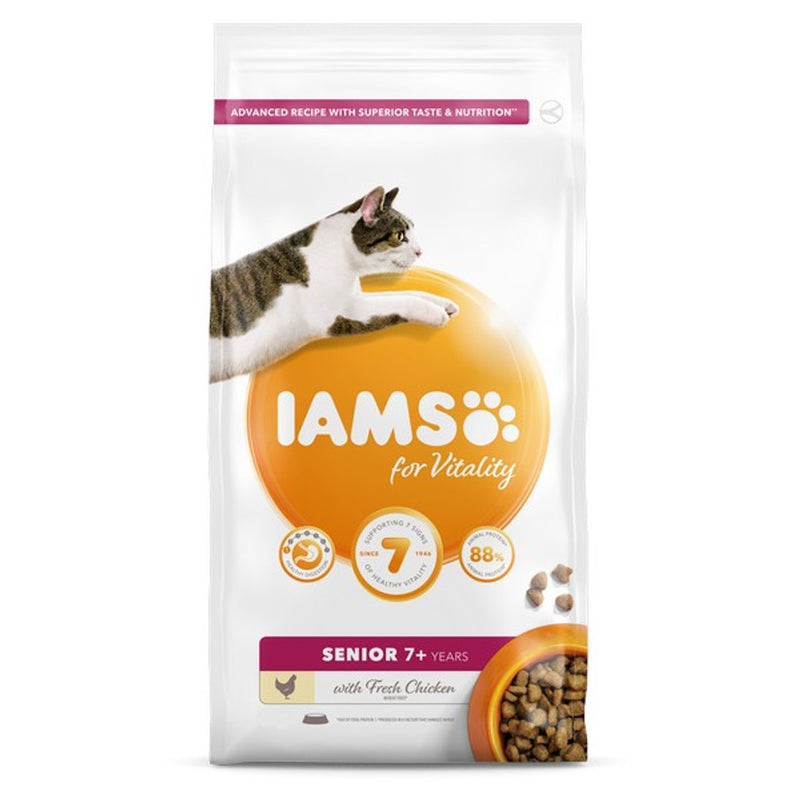 Iams Vitality Adult Cat Senior Chicken 800g