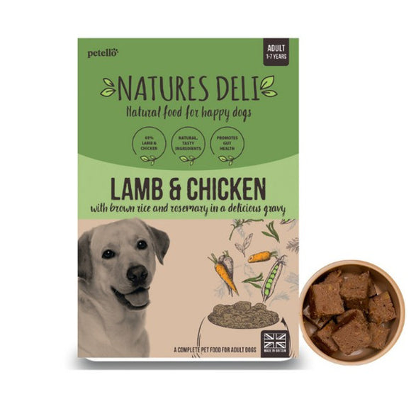 Natures Deli Lamb & Chicken 400g tray