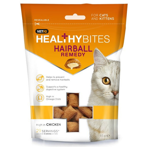 Vet IQ Hairball Remedy Cat Treats 65g