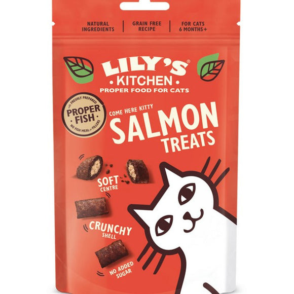 Lilys Kitchen Cat Pillow Treat Salmon