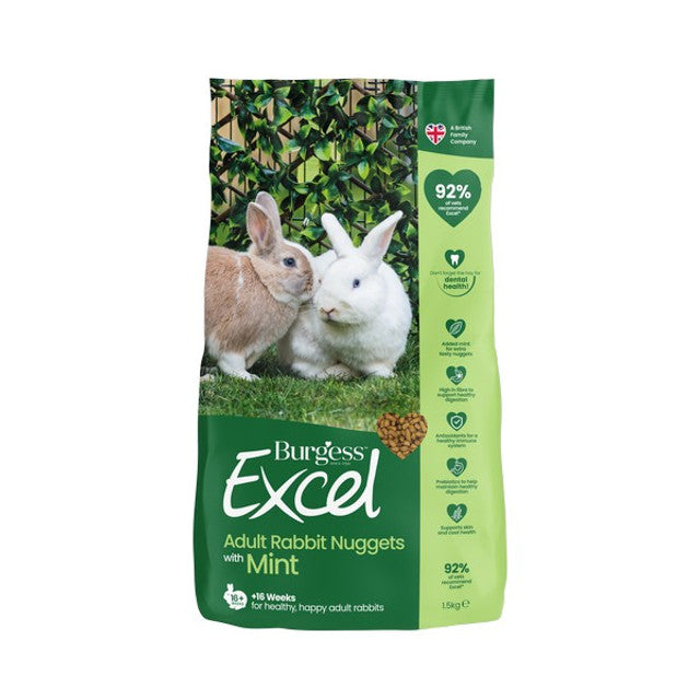 Excel Adult Rabbit Nuggets with Mint 2kg