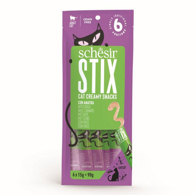 Schesir Stix Adult Cat Duck 6X15g