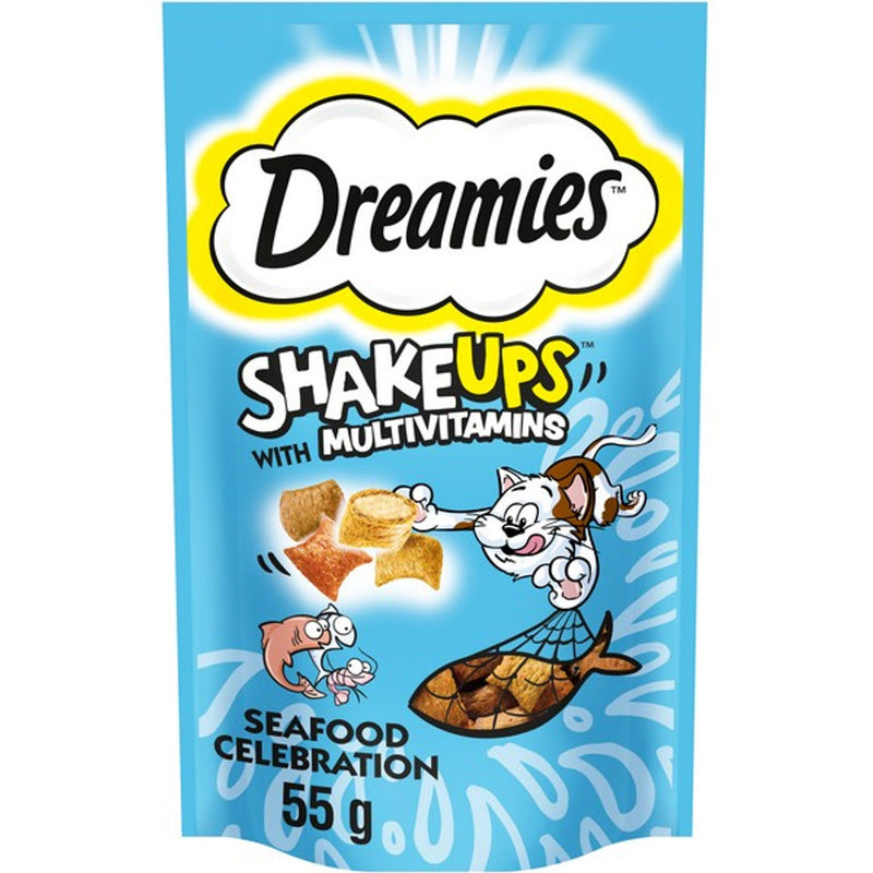 Dreamies Shakeups Seafood Celebrations Cat Treats 55g