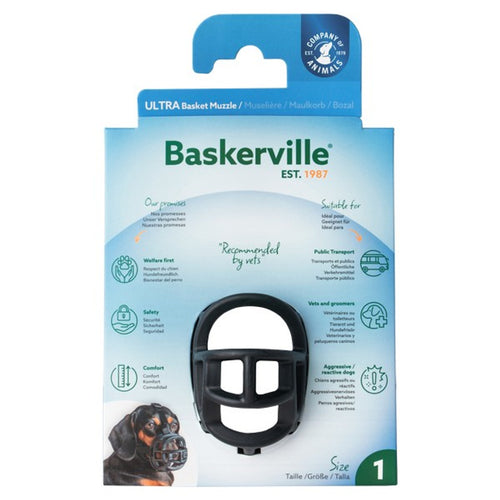 CoA Baskerville Ultra Basket Muzzle Size 1