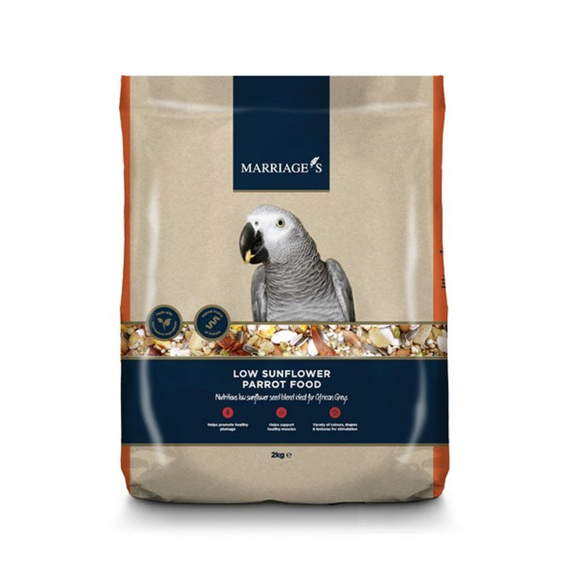 Marriages Low Sunflower Parrot Food 2Kg