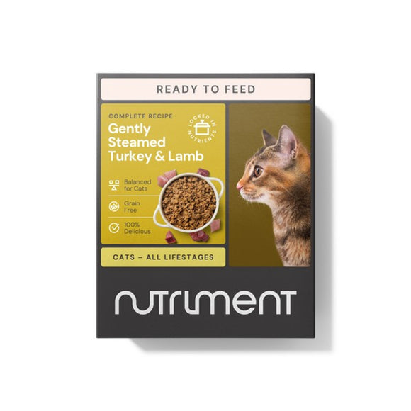 Nutriment Gently Steamed For Cats Turkey And Lamb 395g
