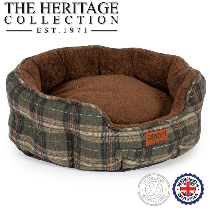 Ancol Heritage Tweed Nest Bed Small