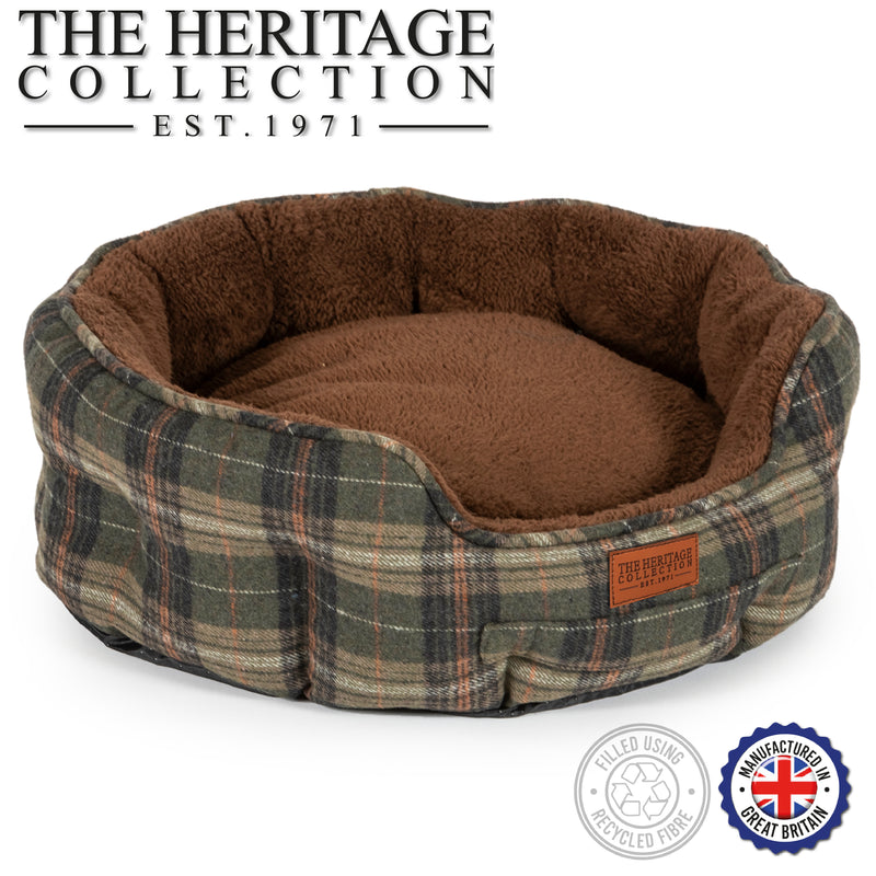 Ancol Heritage Tweed Nest Bed Large