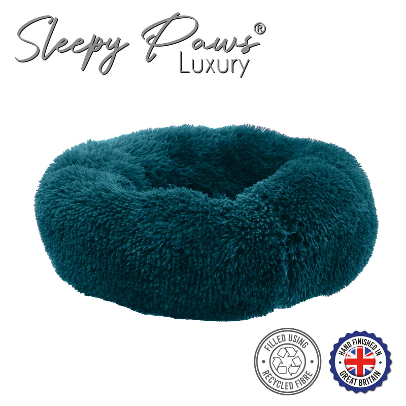 ANCOL Super Plush Donut Bed 50cm Teal