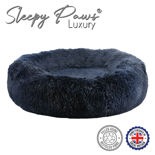 ANCOL Super Plush Donut Bed 100cm Navy