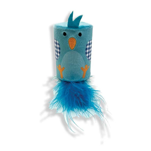 Tabby Patch Bluebird Rattle & Roll Cat Toy