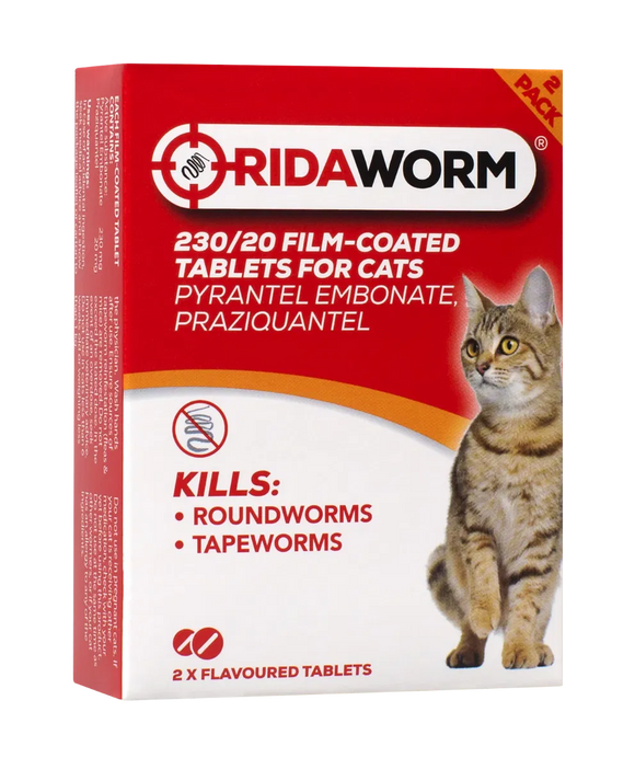 Ridaworm Cat Tablets 230/20mg