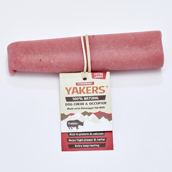 Yakers Strawberry Dog Chew Extra Large