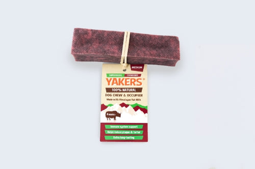 Yakers Cranberry Dog Chew Medium