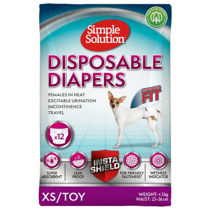 Simple Solution Diaper XSmall (12Pk)