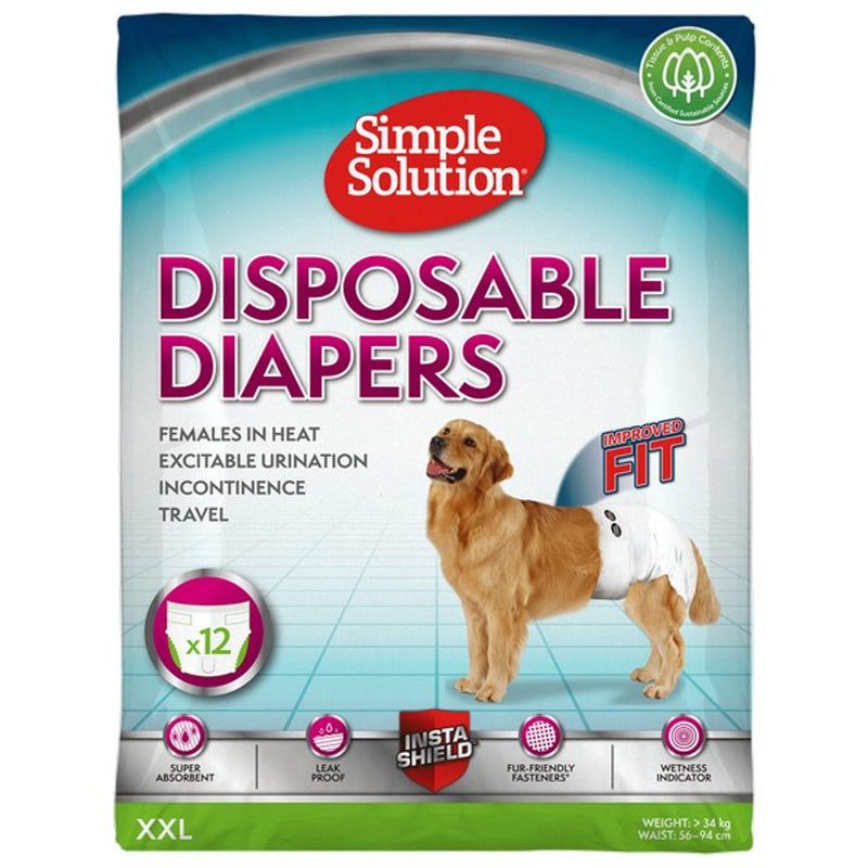 Simple Solution Diaper XXLarge (12Pk)
