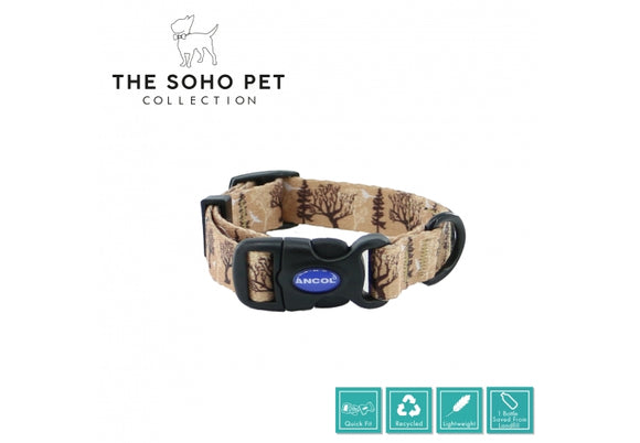 SOHO Woodland Patterned Collar M