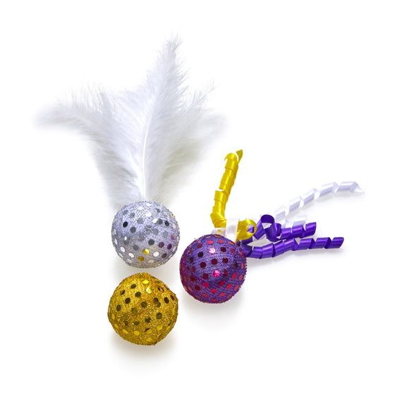 PETFACE CATKINS 3 PACK CAT TOYS - ASSORTED