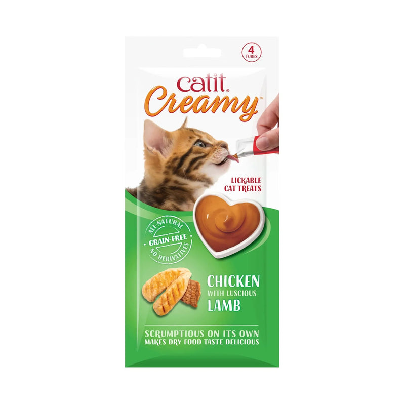 Catit Creamy Treats Chicken & Lamb 4x10g