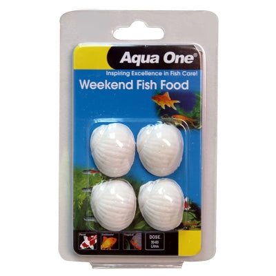 AquaOne Block Weekend FIsh Food 20g