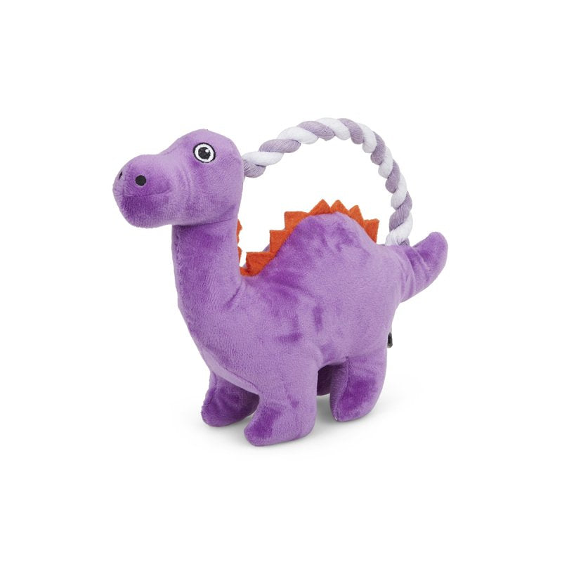 Petface Buddies Rope Handle Dino Dog Toy