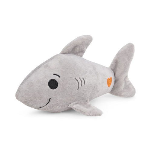 Petface Rubberoid Shark Plush Dog Toy