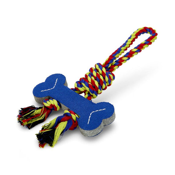 Petface Textile Bone & Rope Dog Toy