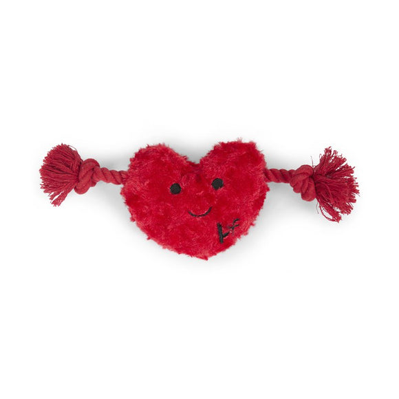 Petface Buddies Hughie Heart Rope Dog Toy