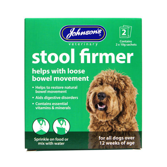 Johnsons Stool-Firmer Dog 2x10g