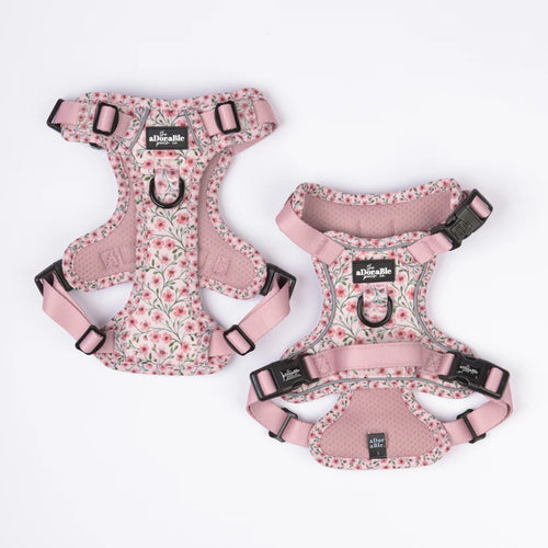 aDoraBle Pooch Hike & Go Blushing Blossoms Harness